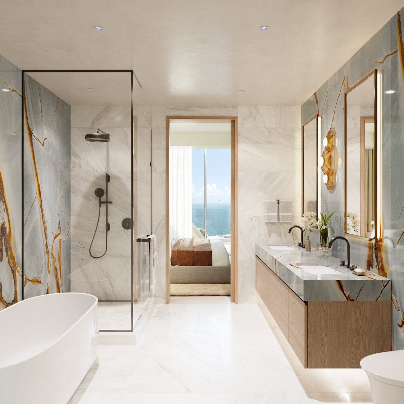 Icon Beach spa primary bathroom