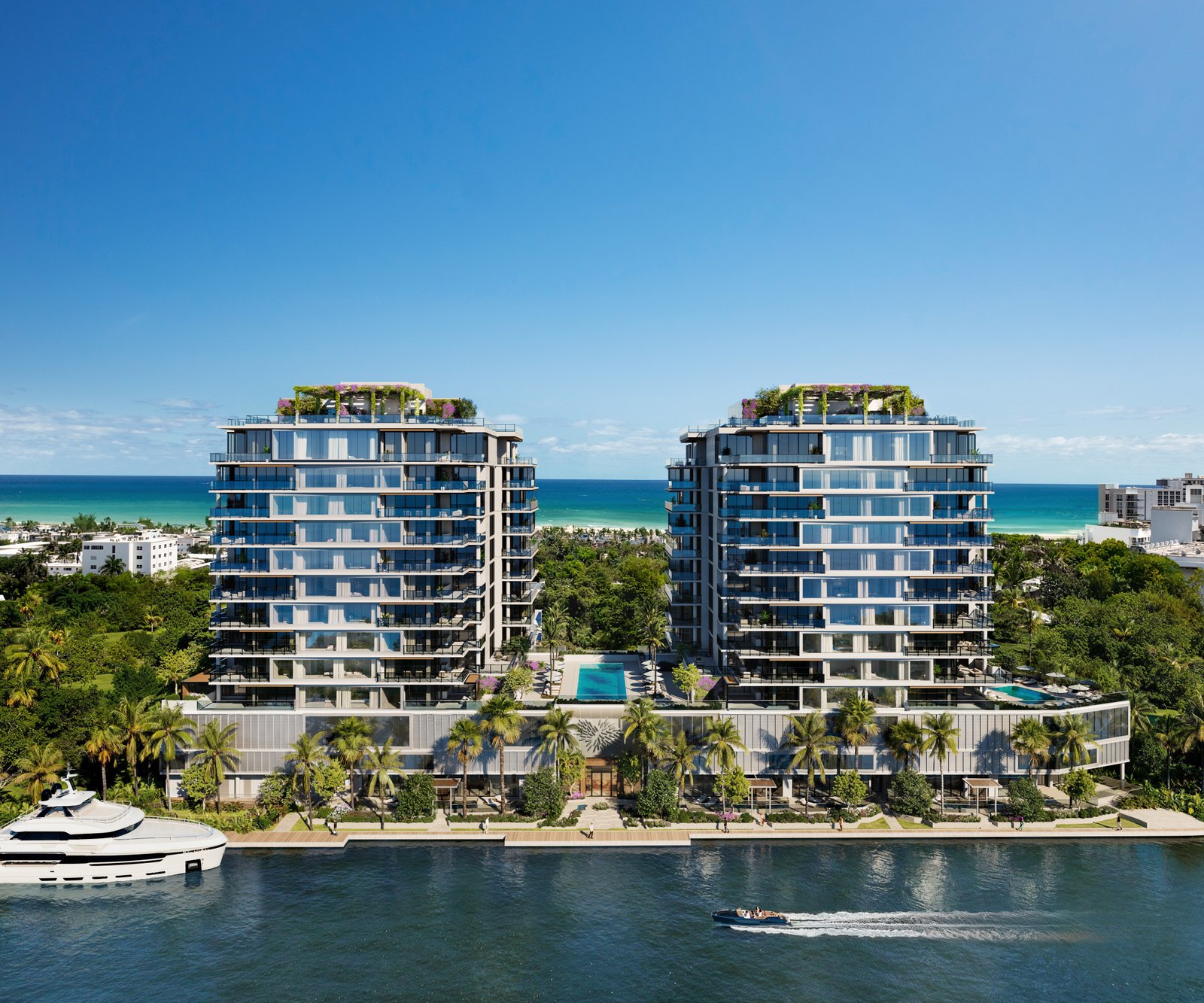 Intracoastal Waterway view from The Ritz-Carlton Residences Fort Lauderdale