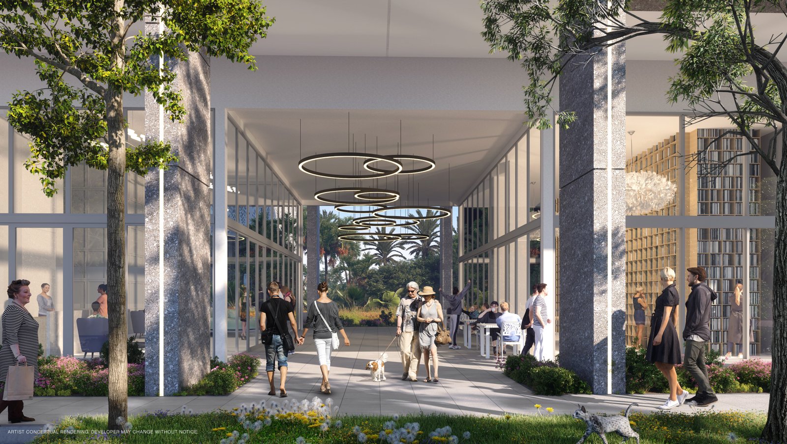 Sixth and Rio breezeway to Riverwalk and Park